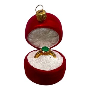 Kerstbal Verlovingsring Rood-Groen
