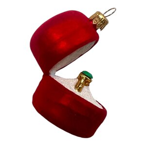 Kerstbal Verlovingsring Rood-Groen