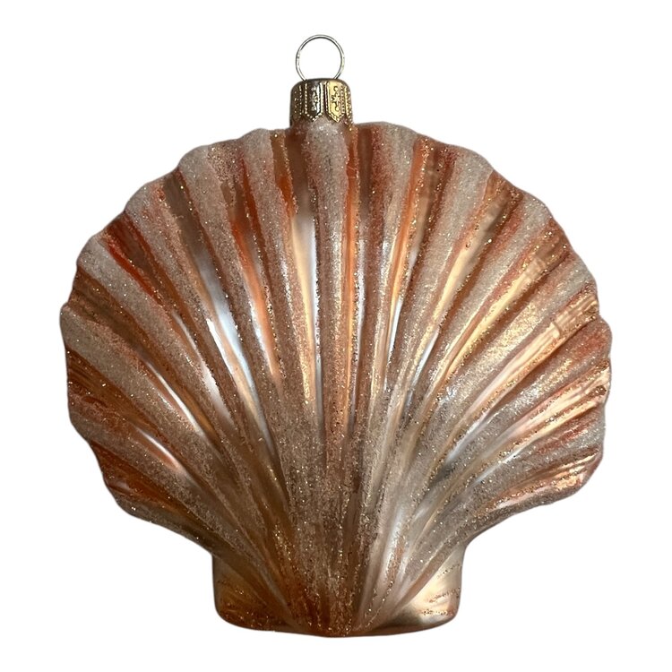 Christmas Ornament Scallop with Coral