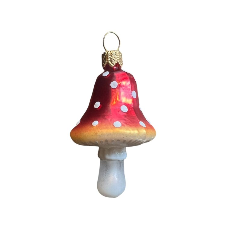 Christmas Ornament Small Mushroom Pointed