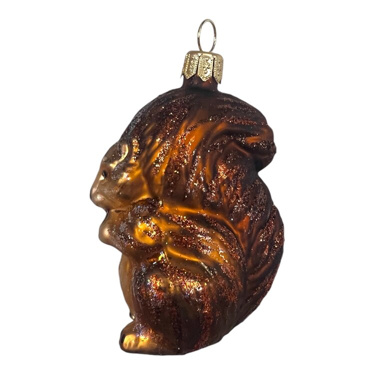 Christmas Ornament Snacking Squirrel