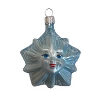 Kerstbal Knipogende Ster Blauw