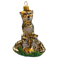 Kerstbal Cheetah Familie