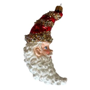 Kerstbal Santa Maan Klassiek Rood