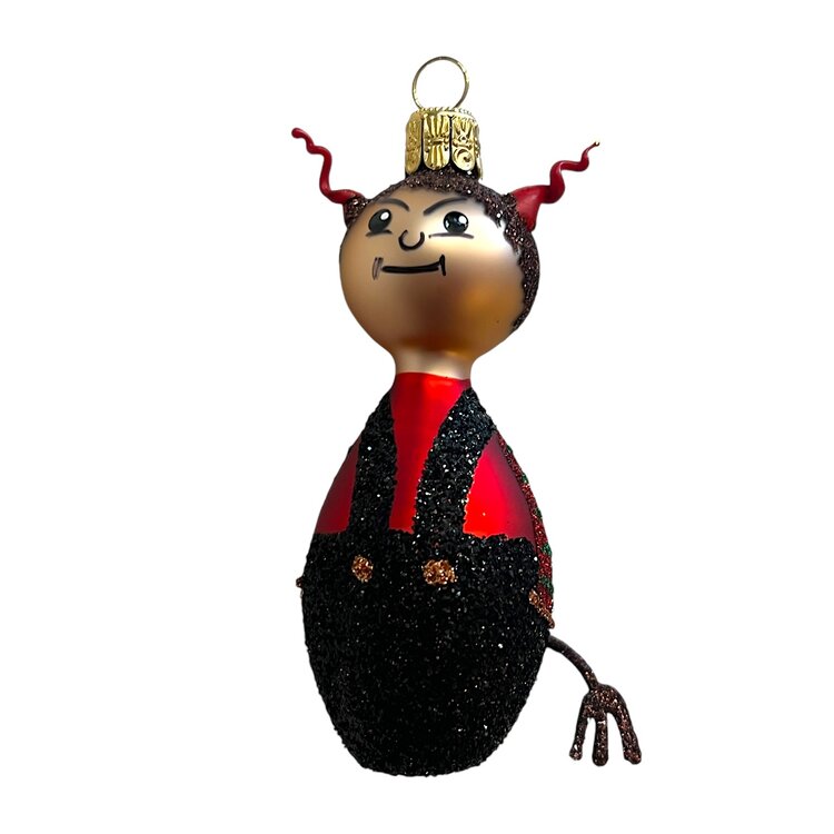 Kerstbal Grappig Duivelinnetje