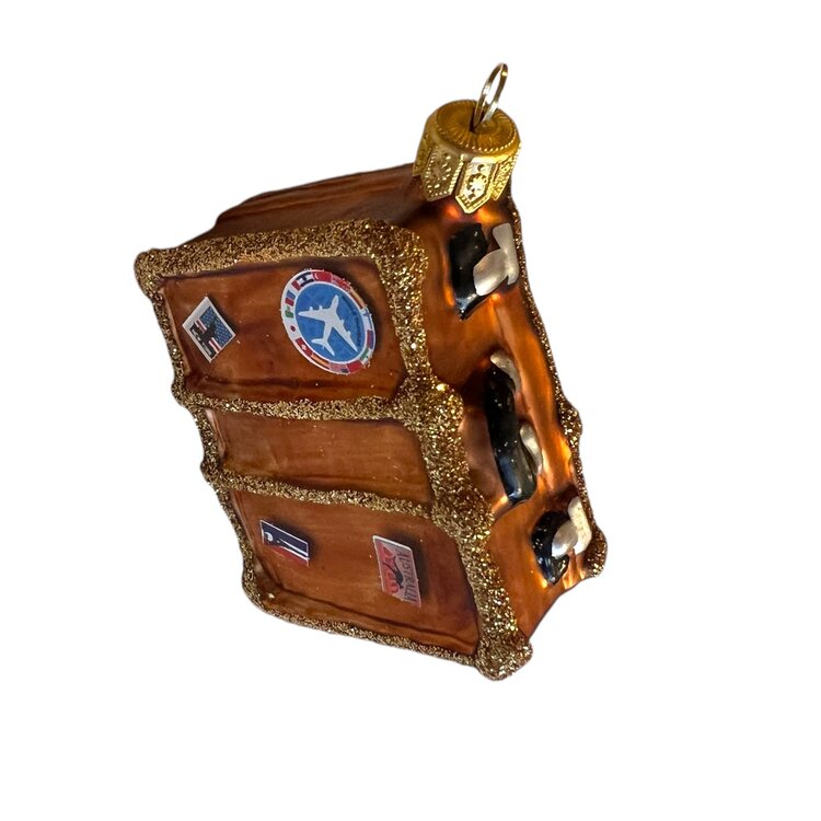 Christmas Ornament Travel Suitcase