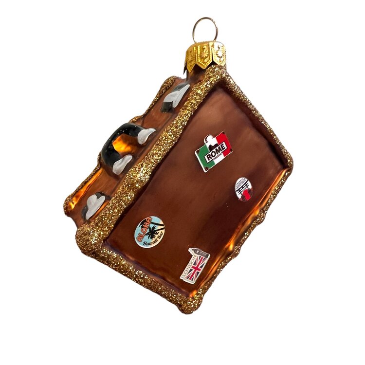Christmas Ornament Travel Suitcase