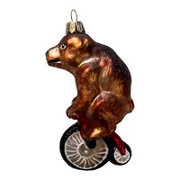 Christmas Decoration Christmas Bear on Velocipede