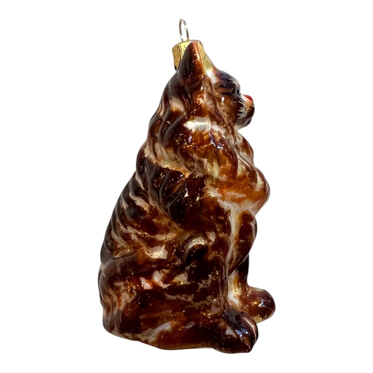 Christmas Ornament Maine Coon Red