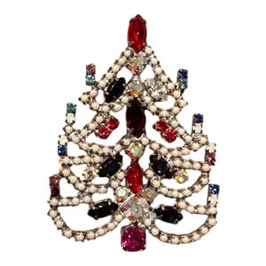 Kerstboombroche  Snow white