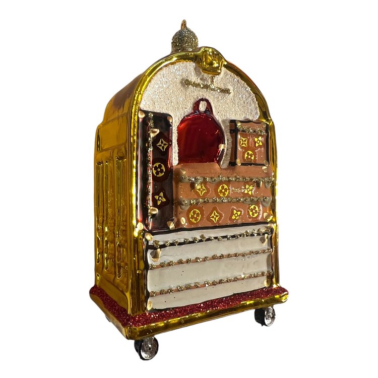 Kerstbal Bagage Trolley
