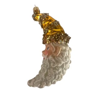 Kerstbal Santa Maan Klassiek Goud