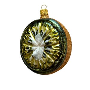 Kerstbal Kiwi Schijfje