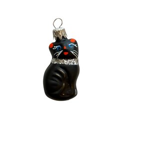 Kerstbal Katje Mini Zwart