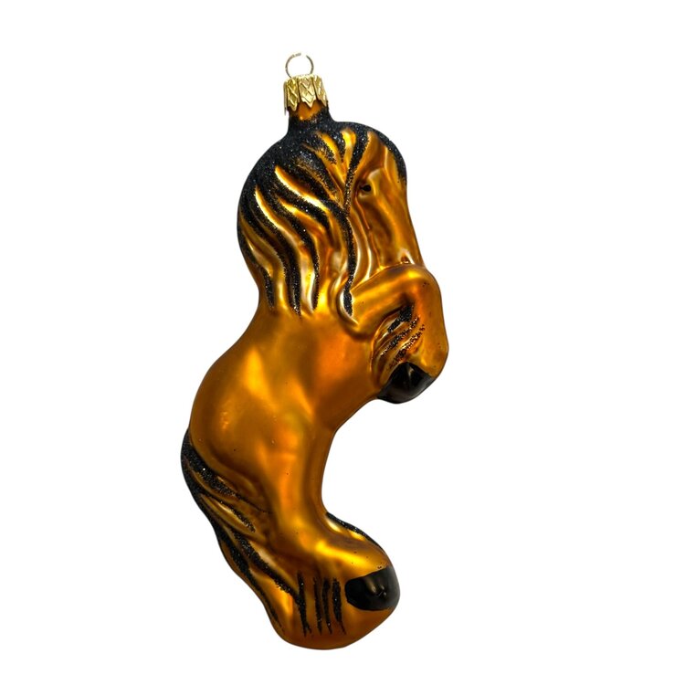 Christmas Decoration Rearing Horse Brown