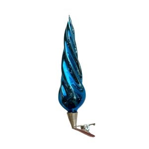 Christmas Clip Swirl Blue