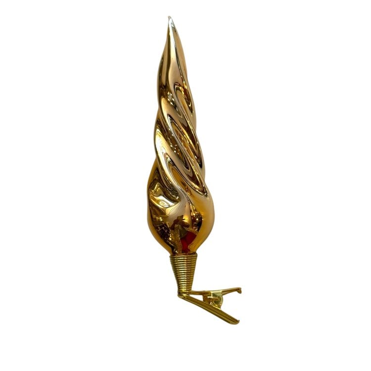 Kerstclip Pegel Goud