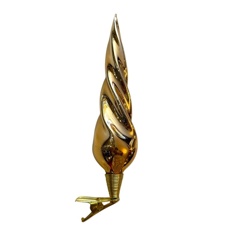 Kerstclip Pegel Goud