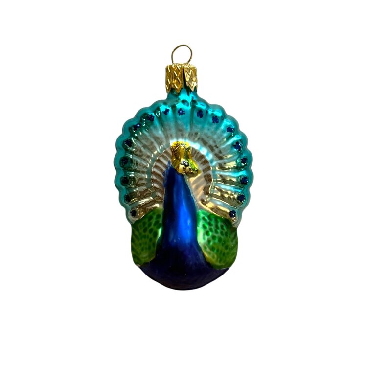 Christmas Ornament Peacock Mini