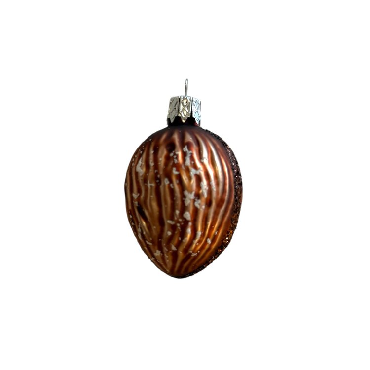 Christmas Decoration Walnut Mini Frosted Brown