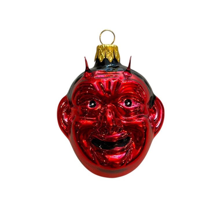 Kerstbal Duiveltje Glans