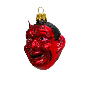 Christmas Decoration Little Devil Head Shiny