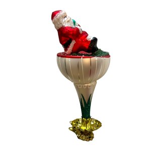 Kerstclip Santa op Paddenstoel
