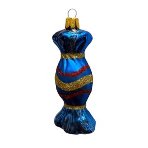 Kerstbal Snoepje Blauw