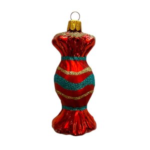 Kerstbal Snoepje Rood