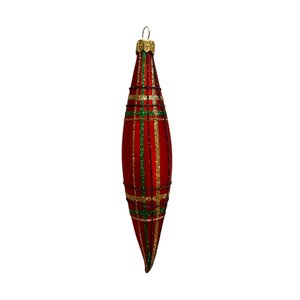 Kerstbal Geruit Slank