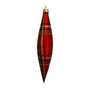 Kerstbal Geruit Slank