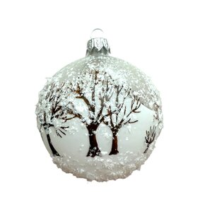Kerstbal Winterse Bomen