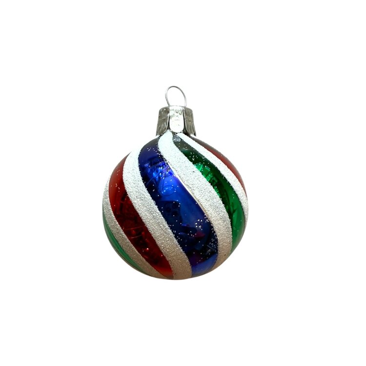 Kerstbal Swirl Klein