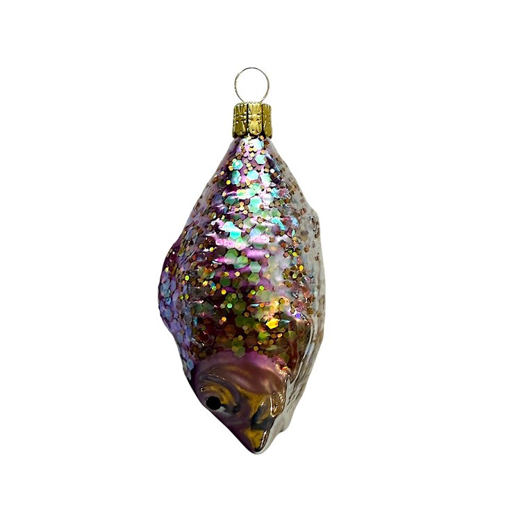 Kerstbal Visje Zilver
