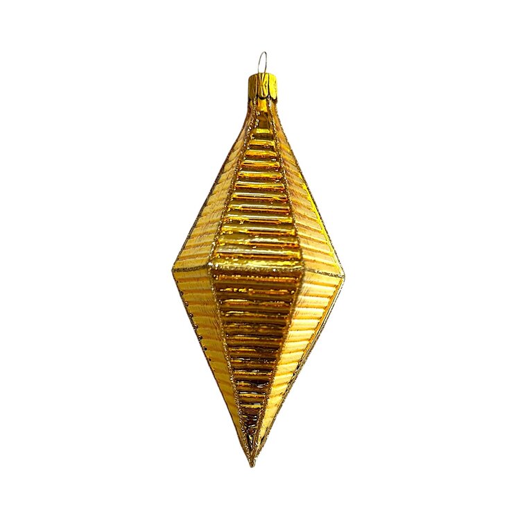 Kerstbal Trapezium Goud