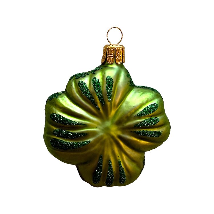 Kerstbal Klavertje Vier Lichtgroen