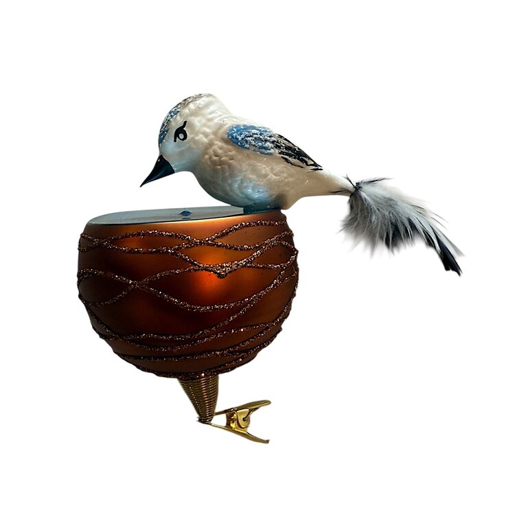 Vogelclip IJsvogeltje met Drinkbak