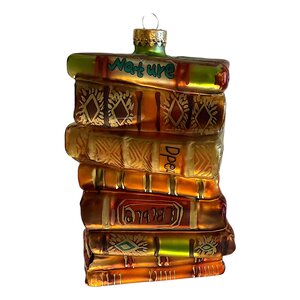Kerstbal Stapel Boeken