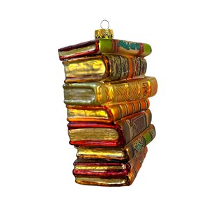 Christmas Ornament Stack of Books
