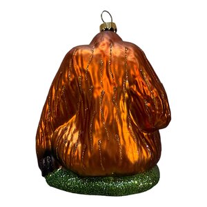 Kerstbal Zittende Orang Oetan