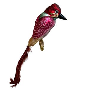 Christmas Decoration Clip Little Kingfisher Red