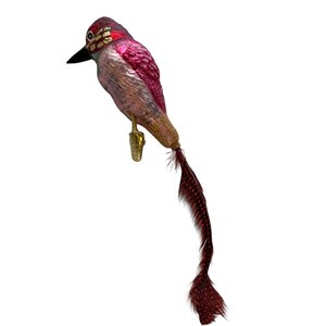 Christmas Ornament Little Kingfisher Red