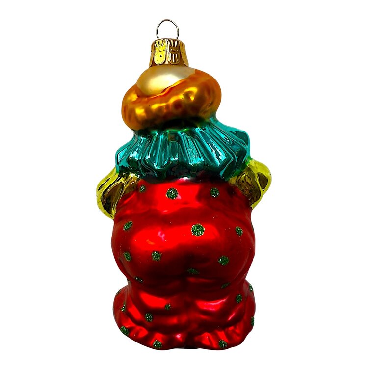 Christmas Decoration Clown with Harmonica.
