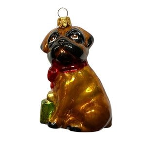 Chistmas ornament Bulldog Light Brown
