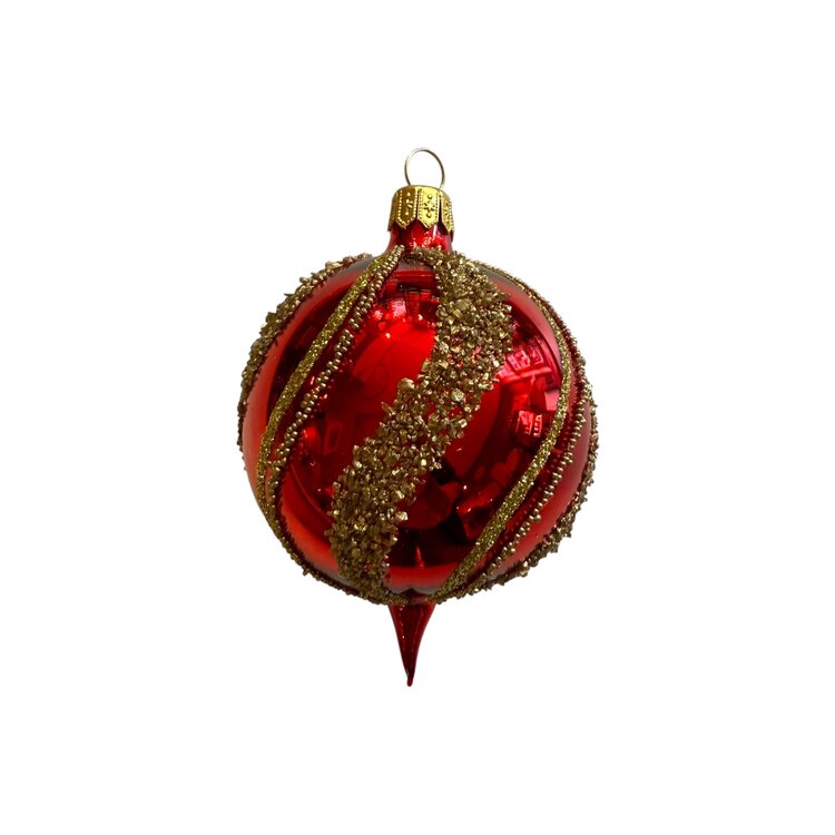 Christmas Ornament Reflector Red Small