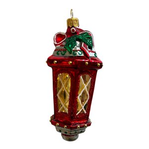 Kerstbal Lantaarn Rood