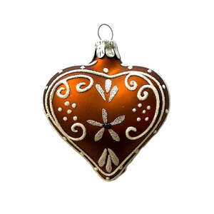 Kerstbal Peperkoek Hart