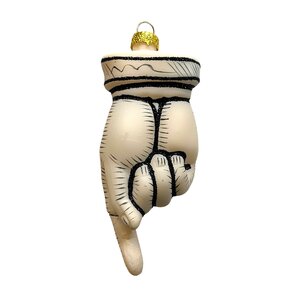 Christmas Decoration Pointing Hand