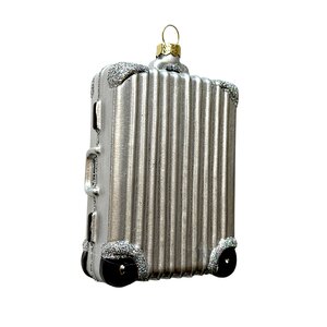 Christmas Ornament Little Rolling Suitcase