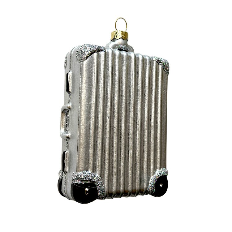 Christmas Ornament Little Rolling Suitcase